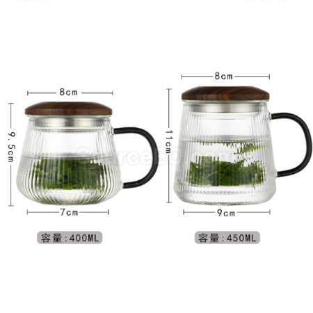 禮品訂造玻璃茶水分離泡茶杯紀念品