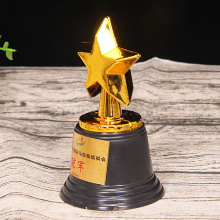 禮品訂造塑料星星獎座紀念品