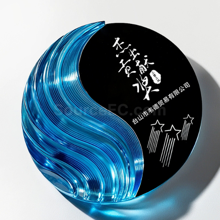 禮品訂造琉璃水晶獎座紀念品