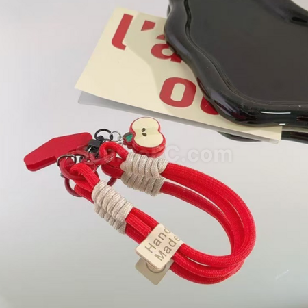 禮品訂造蘋果吊墜手機掛繩紀念品
