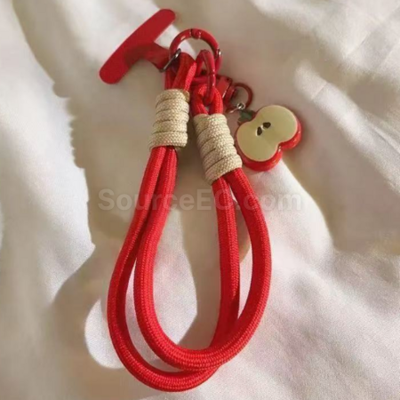 禮品訂造蘋果吊墜手機掛繩紀念品