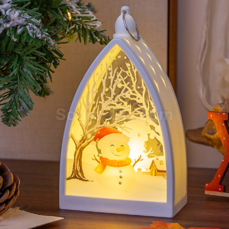 禮品訂造聖誕手提小夜燈擺件紀念品