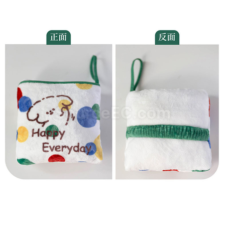 禮品訂造數碼印提手抱枕毯子紀念品
