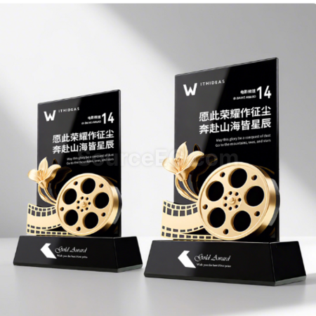 禮品訂造影片水晶獎座紀念品