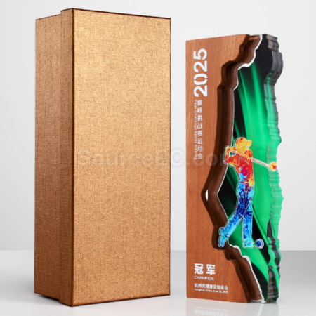 禮品訂造高爾夫亞克力獎座紀念品