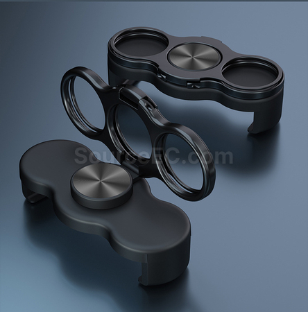 禮品訂造雙環三指旋轉背夾手機支架紀念品