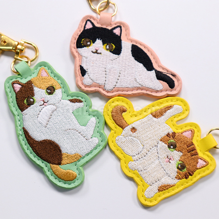 禮品訂造刺繡掛件繡花鑰匙扣紀念品