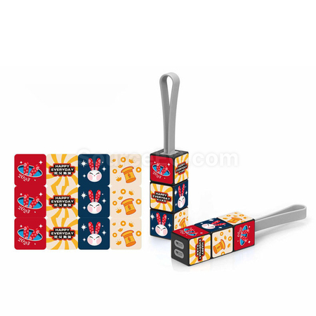 禮品訂造扭轉魔方三合一數據線紀念品