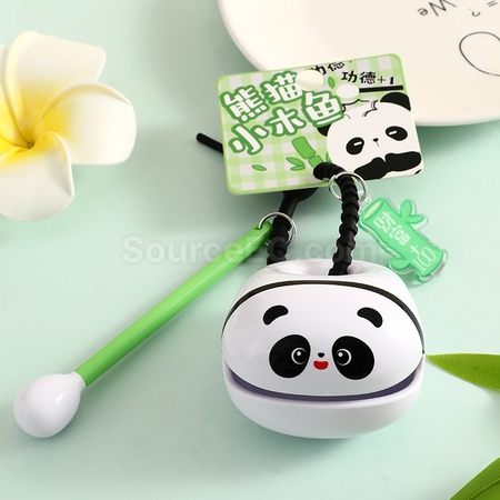 禮品訂造熊貓木魚掛件紀念品