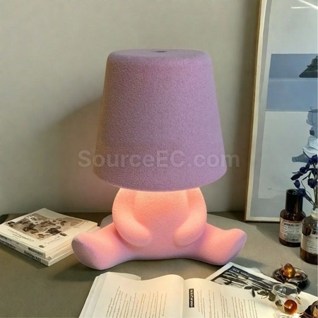 禮品訂造植絨思考者小夜燈紀念品