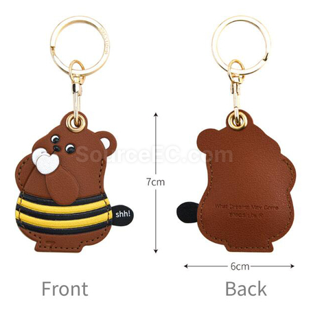 禮品訂造動物迷你卡套鑰匙扣紀念品
