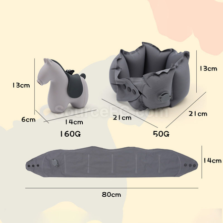 禮品訂造馬年便攜旅行u型枕紀念品