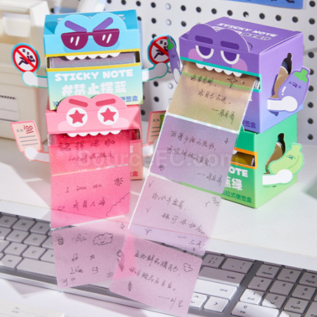 禮品訂造抽拉式透明便條紙Memo紙紀念品