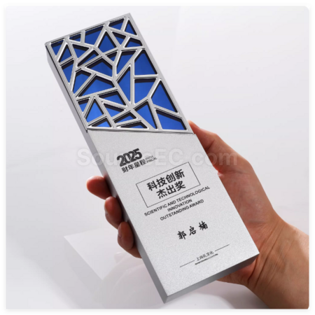 禮品訂造創意鏡面水晶獎杯紀念品