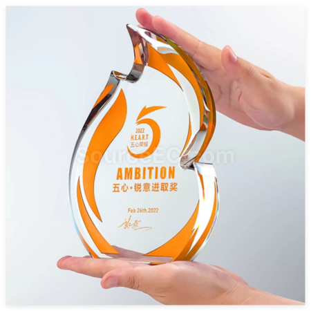 禮品訂造創意水晶獎座紀念品