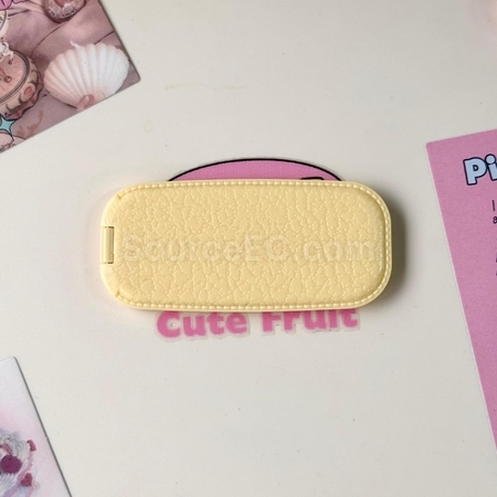 禮品訂造仿皮紋手機支架折疊鏡紀念品