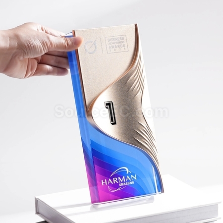 禮品訂造金屬水晶獎座紀念品