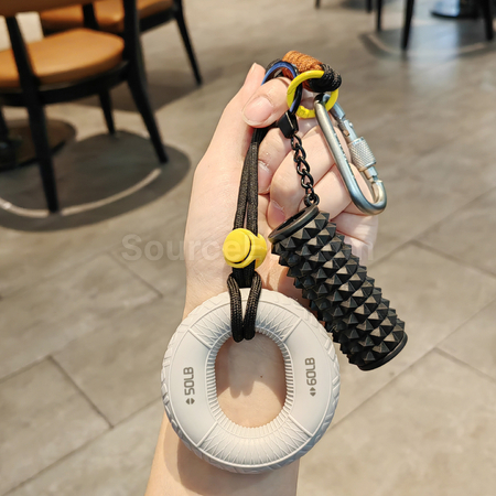 禮品訂造握力器+滾軸解壓鑰匙扣掛件紀念品