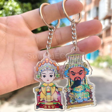 禮品訂造Q版神仙平安符鑰匙扣紀念品