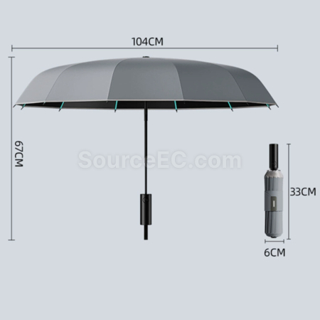 禮品訂造全自動加大加粗120骨粗綁帶雨遮紀念品