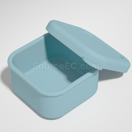 禮品訂造加厚可微波加熱矽膠飯盒紀念品