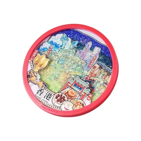 禮品訂造可定製3D流沙杯墊紀念品
