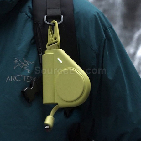 禮品訂造自帶伸縮線行動電源紀念品