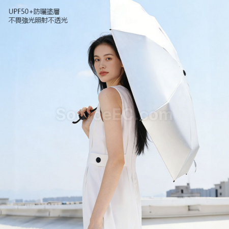 禮品訂造迷你鈦銀晴雨兩用傘紀念品