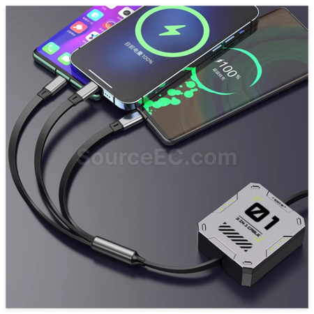 禮品訂造三合一伸縮數據線紀念品