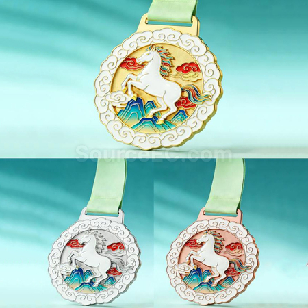 禮品訂造馬年金屬獎牌紀念品