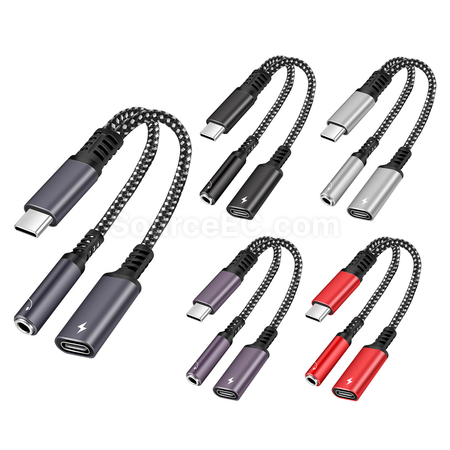 禮品訂造Type-C 轉Type-C 孔和3.5耳機孔紀念品