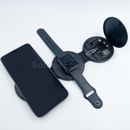 禮品訂造三合一快充磁吸充電多功能資料線盒紀念品