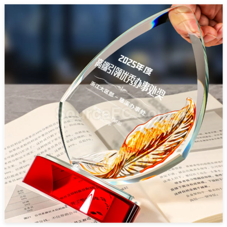 禮品訂造琉璃水晶獎座紀念品