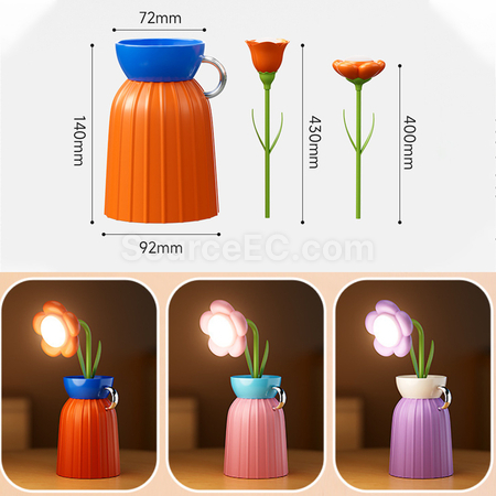 禮品訂造花朵檯燈擺件紀念品