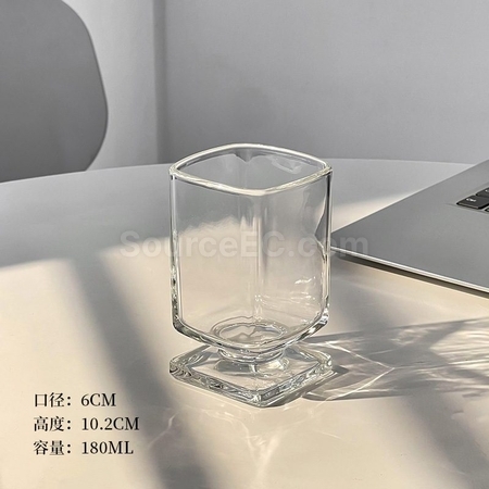 禮品訂造中古設計矮腳玻璃杯紀念品