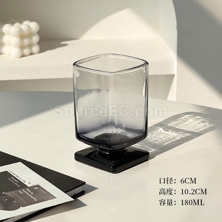 禮品訂造中古設計矮腳玻璃杯紀念品
