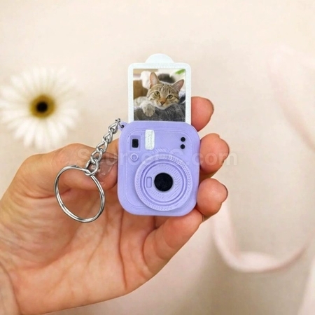 禮品訂造3D打印拍立得鑰匙扣可放小照片紀念品