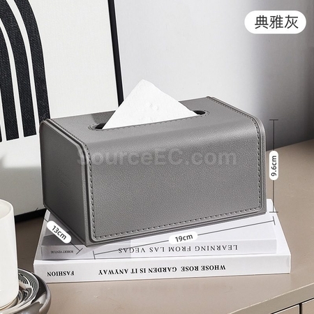 禮品訂造輕奢皮革家用客廳餐廳紙巾盒紀念品