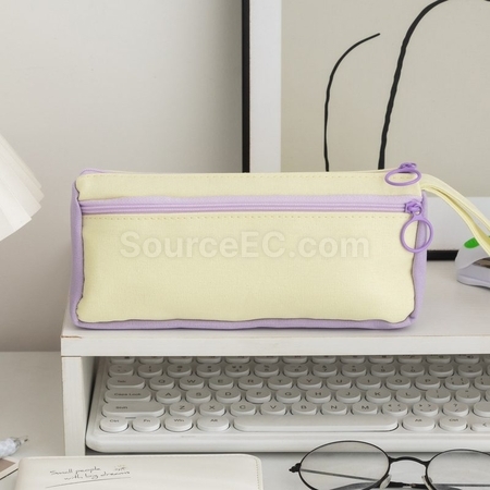 禮品訂造拼色學生文具筆袋紀念品