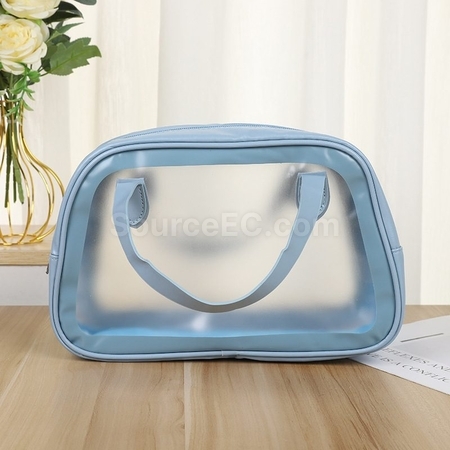 禮品訂造糖果色PVC 雙層防水乾濕分離洗漱沙灘包紀念品