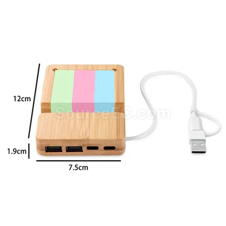禮品訂造4合1HUB竹子環保手機支架紀念品