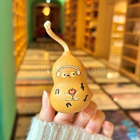 禮品訂造天然葫蘆掛件鑰匙圈紀念品