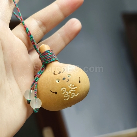 禮品訂造天然葫蘆掛件鑰匙圈紀念品