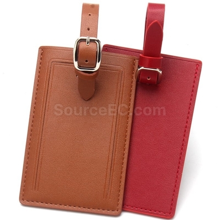 禮品訂造PU方形行李牌紀念品