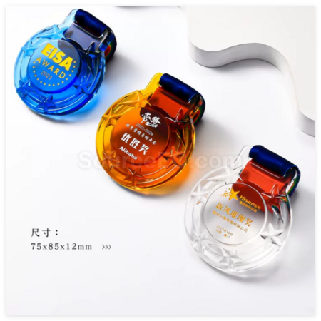 禮品訂造琉璃獎牌紀念品