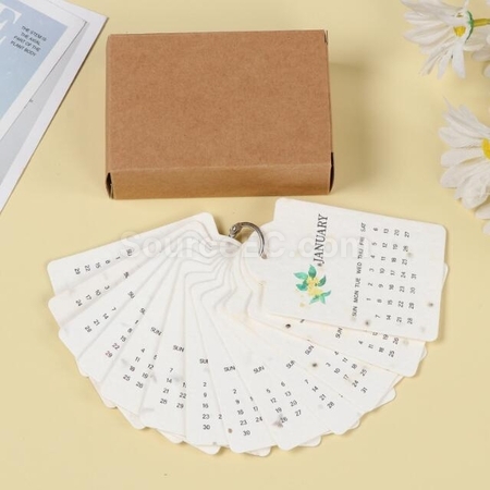 禮品訂造種子紙日歷臺歷紀念品