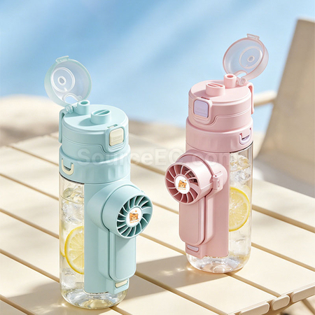 禮品訂造降溫噴霧水樽風扇紀念品