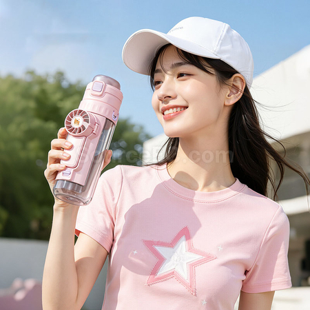 禮品訂造降溫噴霧水樽風扇紀念品