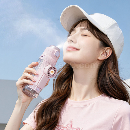 禮品訂造降溫噴霧水樽風扇紀念品