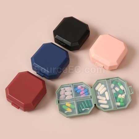 禮品訂造便攜式6格分裝旅行藥丸盒紀念品